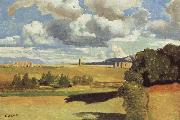 Jean Baptiste Camille  Corot The Roman Campagna,with the Claudian Aqueduct oil painting picture wholesale